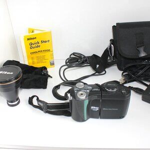 Nikon COOLPIX 4500 Digital Camera 4.0 MP 4x Zoom W/Teleconverter TC-E3ED